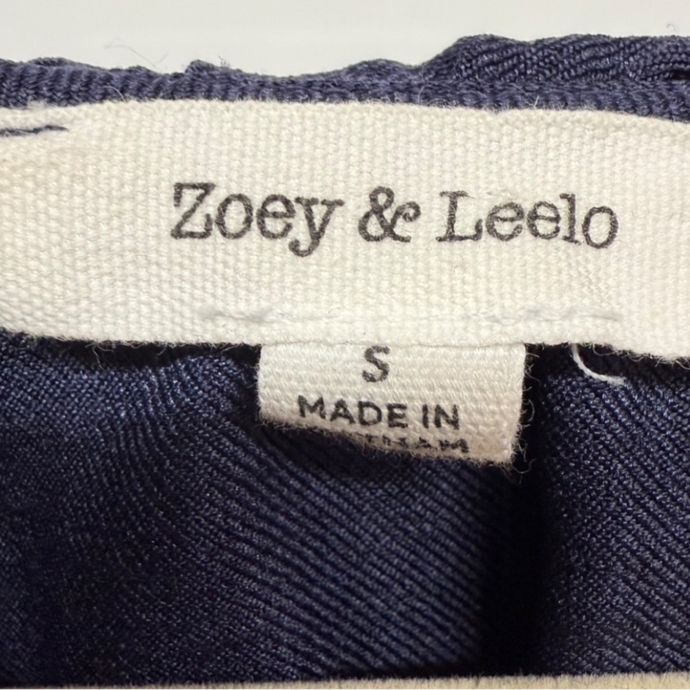 Zoey & Leelo Navy Blue Ruffled Tiered Mini Dress, Size Small - Picture 5 of 8